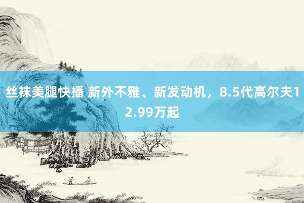 丝袜美腿快播 新外不雅、新发动机，8.5代高尔夫12.99万起