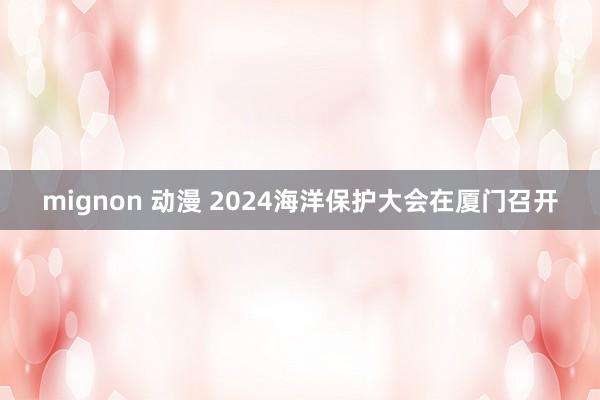 mignon 动漫 2024海洋保护大会在厦门召开
