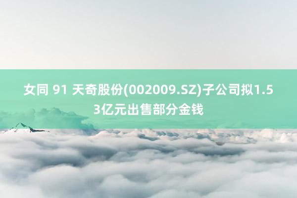 女同 91 天奇股份(002009.SZ)子公司拟1.53亿元出售部分金钱
