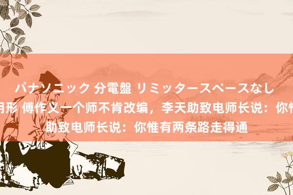 パナソニック 分電盤 リミッタースペースなし 露出・半埋込両用形 傅作义一个师不肯改编，李天助致电师长说：你惟有两条路走得通