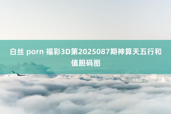 白丝 porn 福彩3D第2025087期神算天五行和值胆码图
